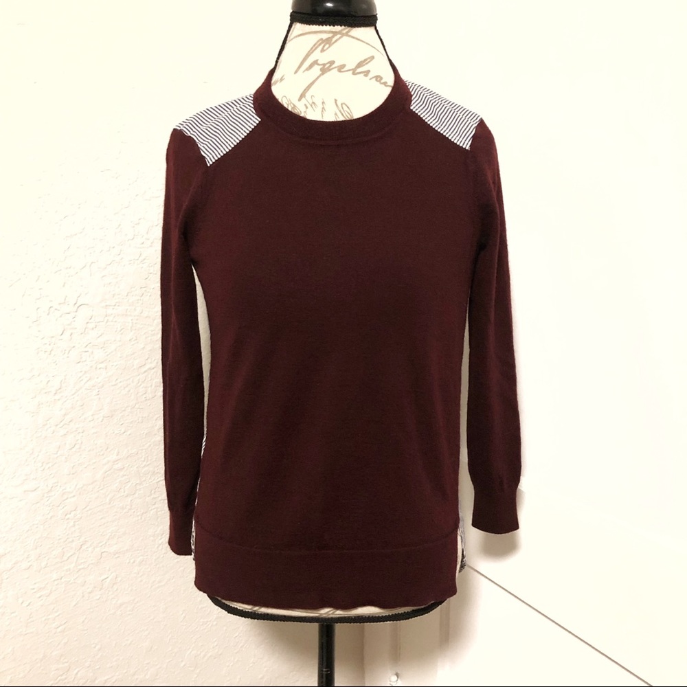 J Crew Mixed Media Sweater